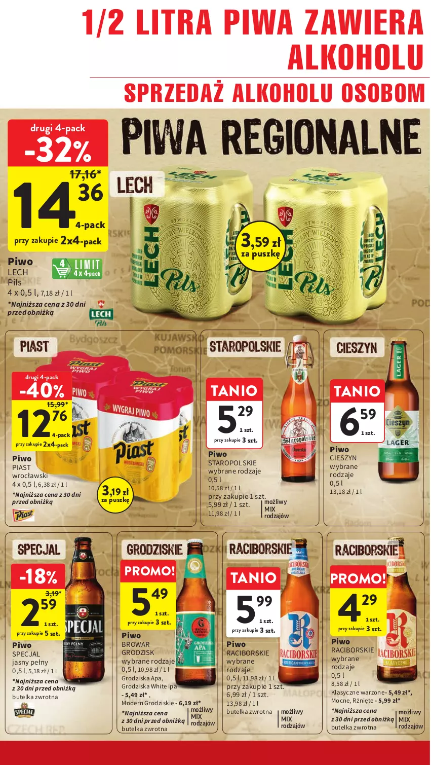 Gazetka promocyjna Intermarche - Gazetka Intermarche - ważna 09.05 do 15.05.2024 - strona 32 - produkty: Piast, Piwa, Piwo