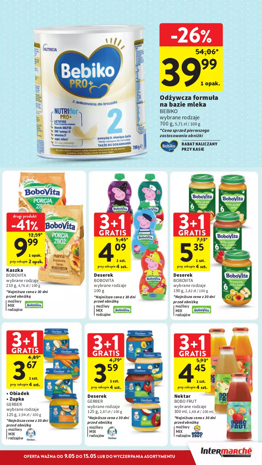 Gazetka promocyjna Intermarche - Gazetka Intermarche - ważna 09.05 do 15.05.2024 - strona 37 - produkty: Bebiko, BoboVita, Deser, Gerber, Gra, Nektar, Ser, Serek