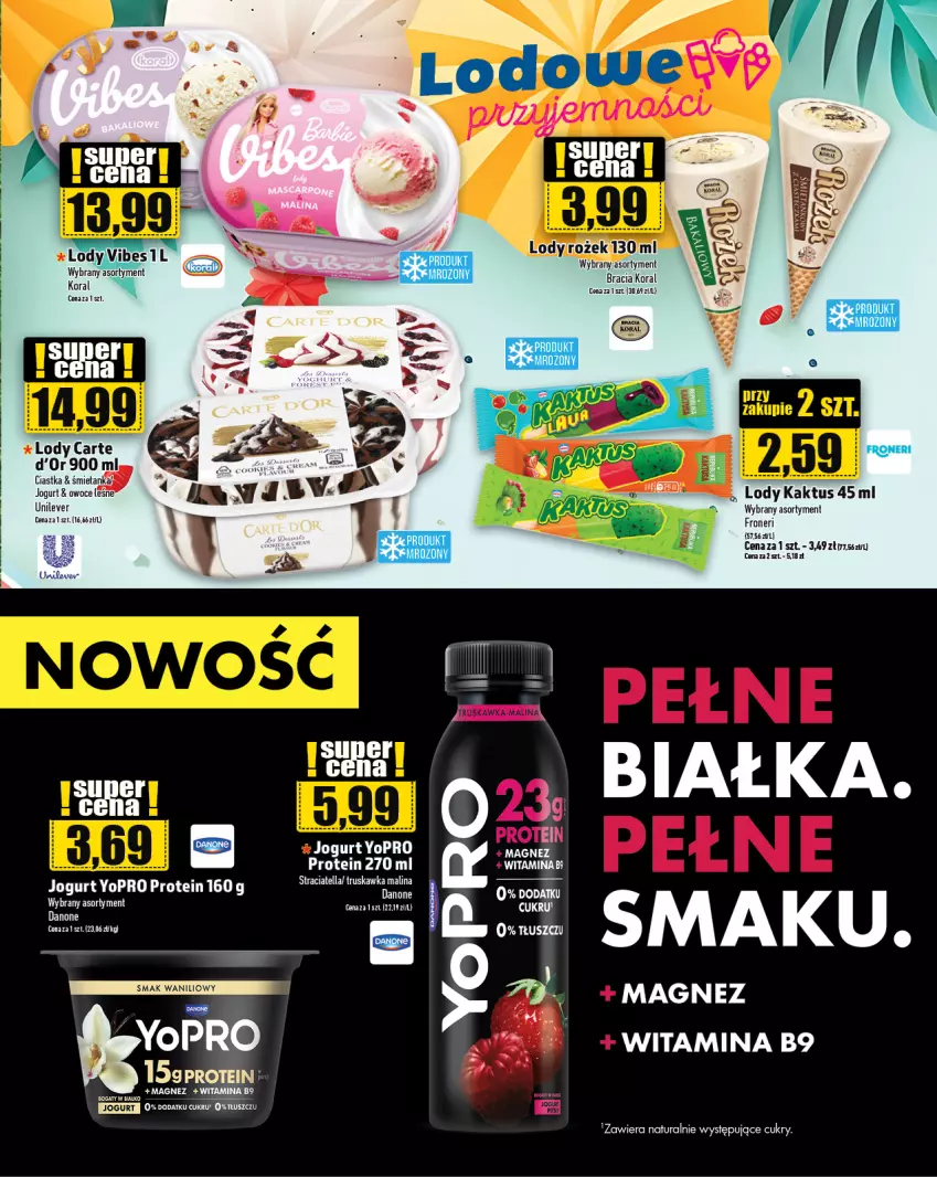 Gazetka promocyjna Topaz - Gazetka - ważna 11.07 do 17.07.2024 - strona 5 - produkty: Ciastka, Jogurt, Kaktus, Lody, Magnez, Owoce