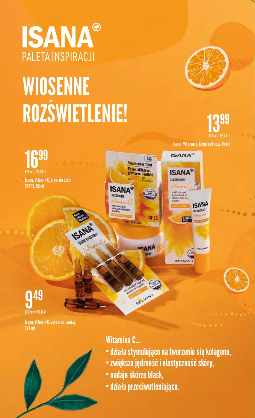 Gazetka promocyjna Rossmann - ważna 20.04 do 04.05.2022 - strona 27 - produkty: Isana, Kolagen, Krem na dzień, Krem pod oczy, Rum, Ser, Serum, Serum do twarzy