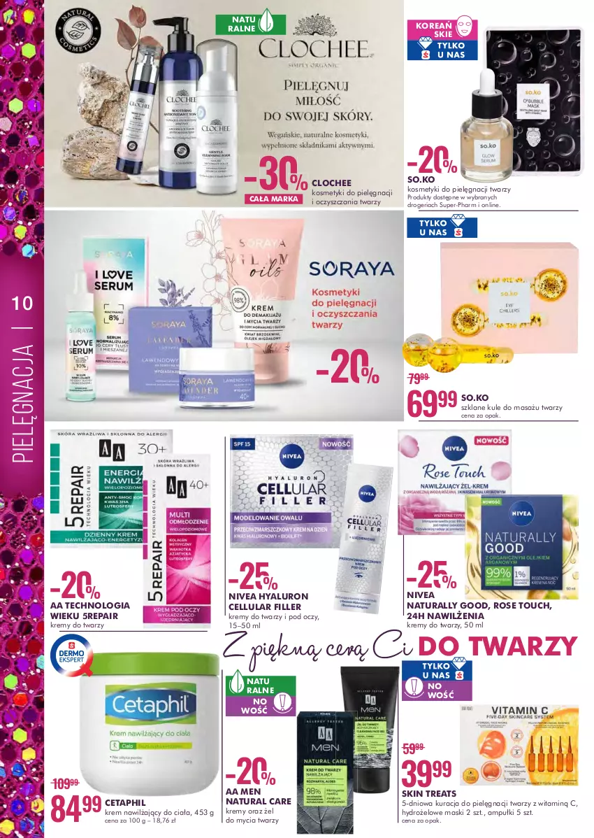 Gazetka promocyjna Super Pharm - Gazetka - ważna 17.02 do 02.03.2022 - strona 10 - produkty: Cetaphil, Kosmetyki do pielęgnacji, Krem nawilżający, Nivea