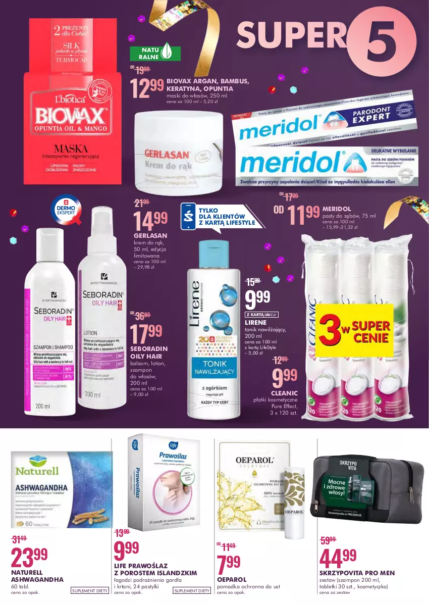 Gazetka promocyjna Super Pharm - Gazetka - ważna 17.02 do 02.03.2022 - strona 2 - produkty: Biovax, Cleanic, Isla, Kosmetyczka, Krem do rąk, Lirene, Naturell, Pastylki, Płatki kosmetyczne, Por, Pur, Seboradin, Suplement diety, Szampon, Tablet, Tonik, Waga