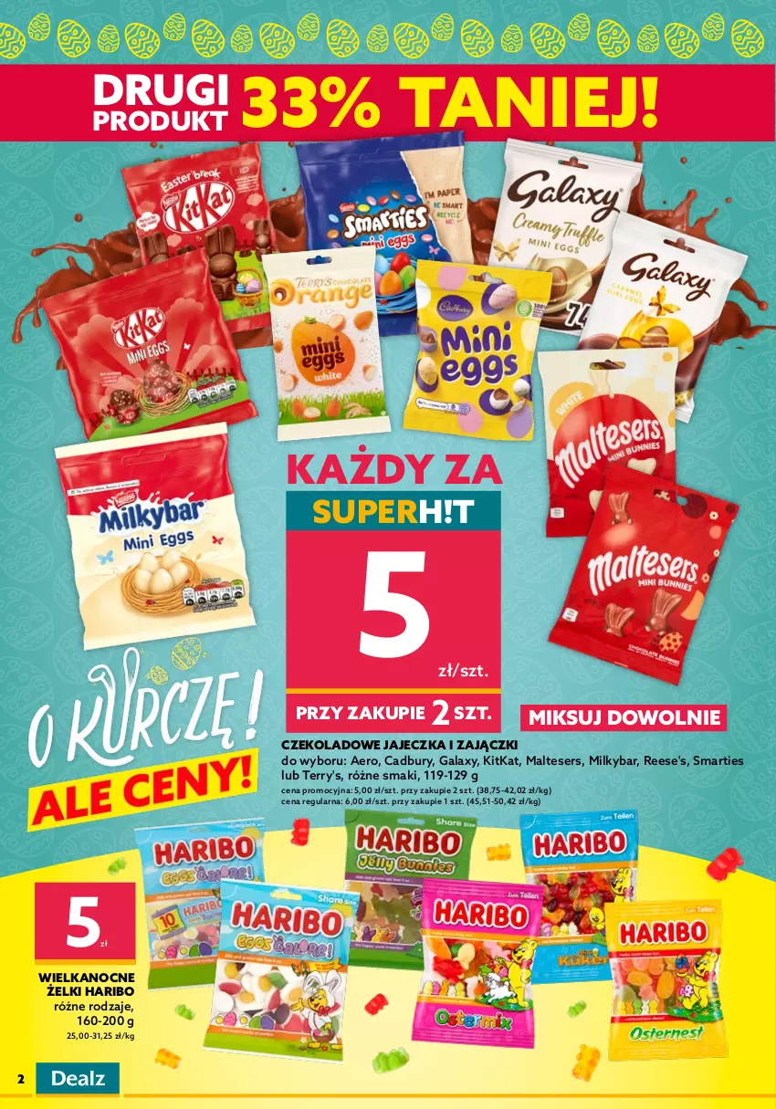 Gazetka promocyjna Dealz - NOWA GAZETKAO kurczę! Ale ceny! - ważna 23.03 do 05.04.2022 - strona 2 - produkty: Fa, Foremki, Gala, Haribo, Kosz, Opaska, Ozdoba, Ser, Stek