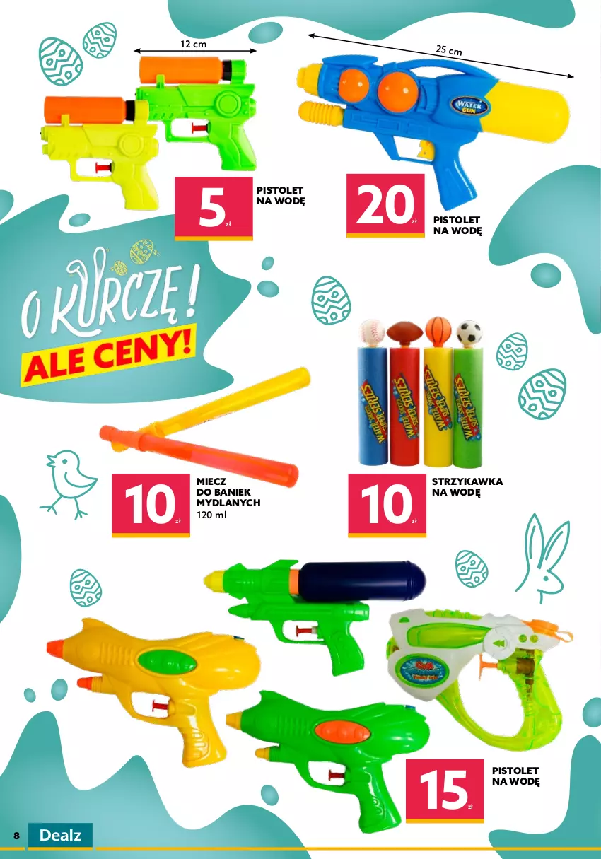 Gazetka promocyjna Dealz - NOWA GAZETKAO kurczę! Ale ceny! - ważna 23.03 do 05.04.2022 - strona 8 - produkty: Colgate, LG, Miecz, Mydło, Mydło w płynie, Odżywka, Pasta do zębów, Pistolet, Szampon