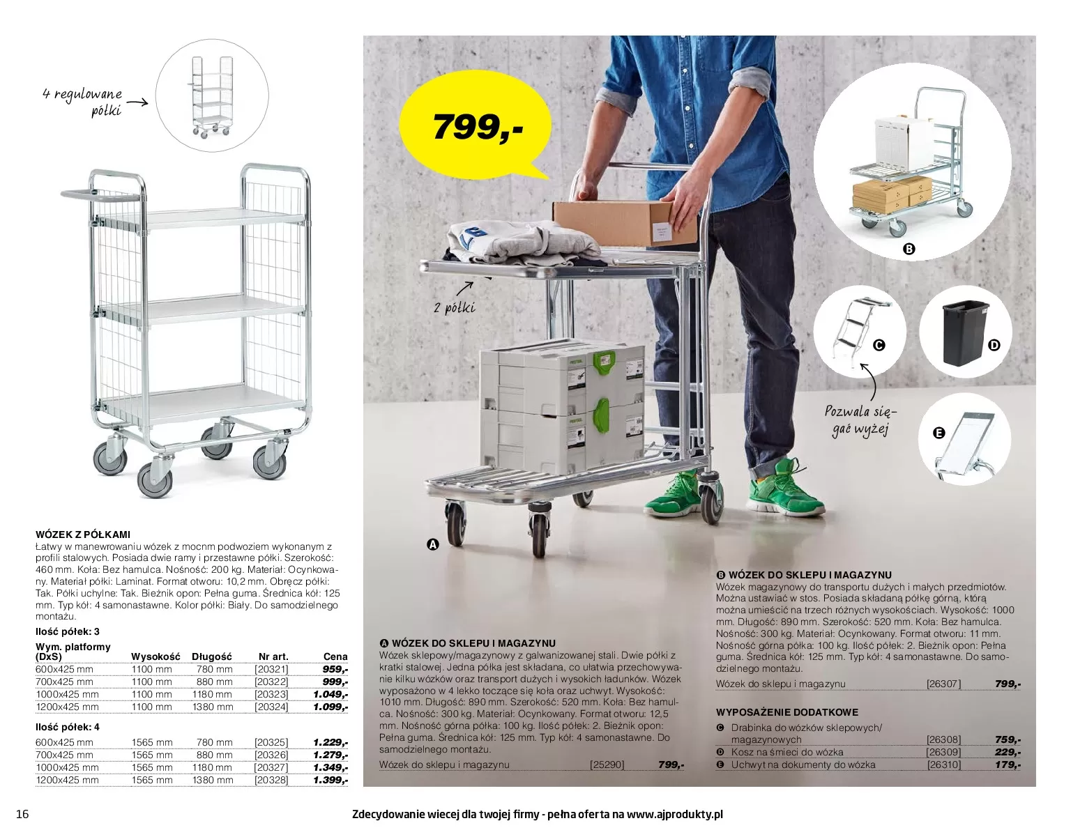 Gazetka promocyjna AJ Produkty - Warsztat, Przemysł, Magazyna - ważna 01.01 do 31.12.2020 - strona 16