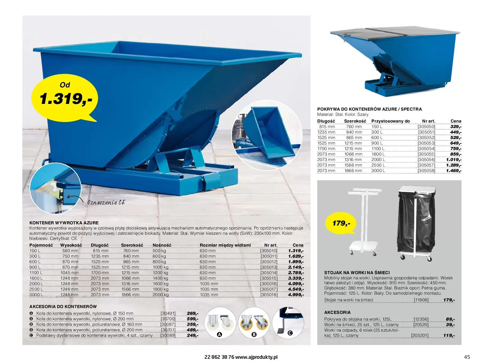 Gazetka promocyjna AJ Produkty - Warsztat, Przemysł, Magazyna - ważna 01.01 do 31.12.2020 - strona 45