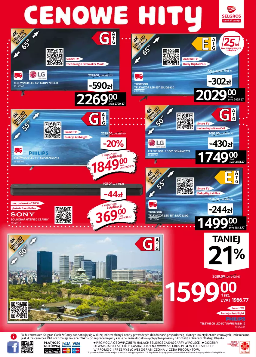 Gazetka promocyjna Selgros - Oferta przemysłowa - ważna 03.02 do 16.02.2022 - strona 3 - produkty: Android TV, Głośnik, Gra, LG, Smart tv, Sok, Soundbar, Telewizor, Thomson