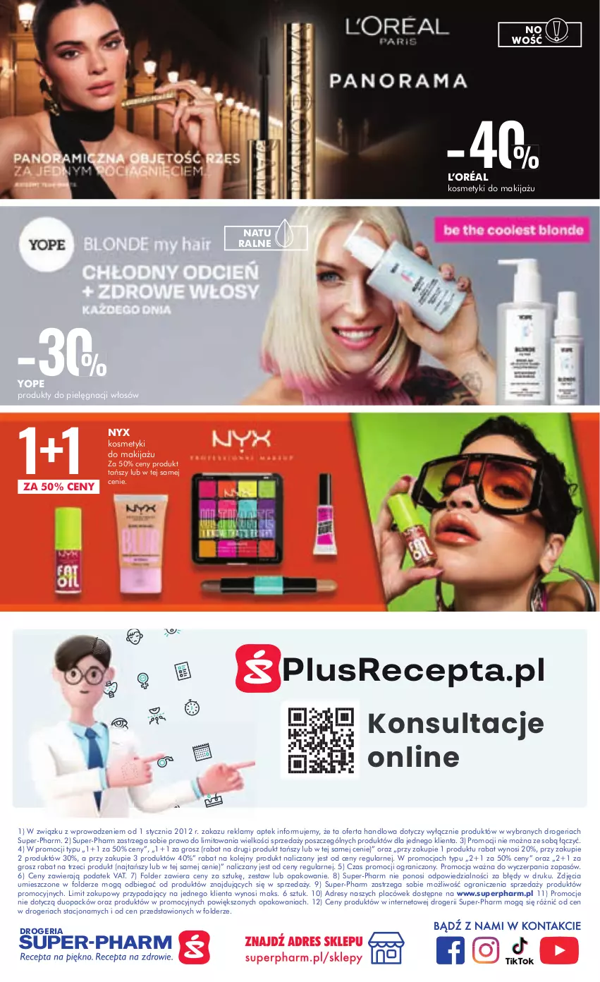 Gazetka promocyjna Super Pharm - Gazetka - ważna 19.03 do 03.04.2024 - strona 20 - produkty: Dres, Gra, L’Oréal, Makijaż, Olej, Yope