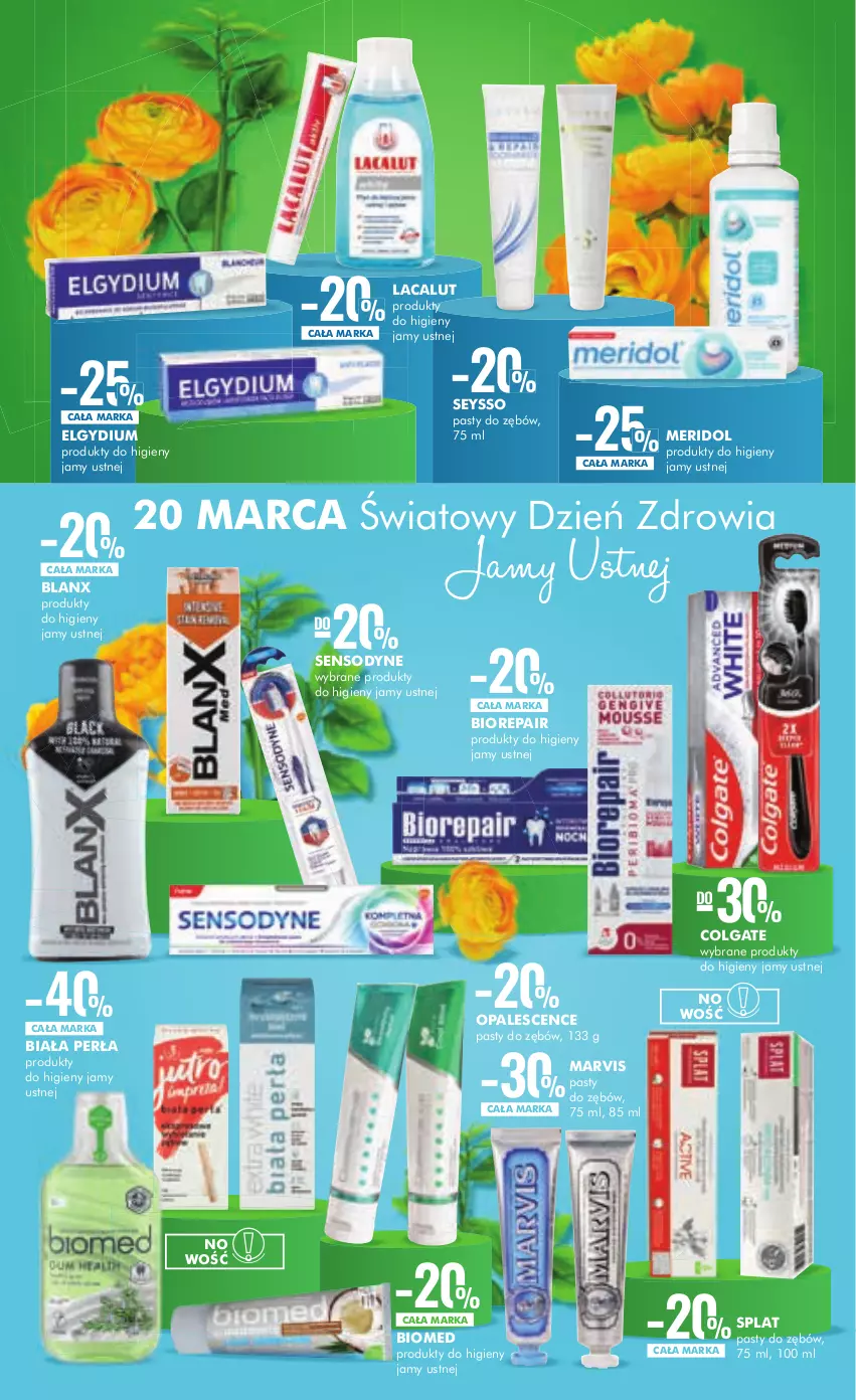 Gazetka promocyjna Super Pharm - Gazetka - ważna 19.03 do 03.04.2024 - strona 4 - produkty: Biorepair, Colgate, Elgydium, Lacalut, LG, Perła, Sensodyne, Seysso