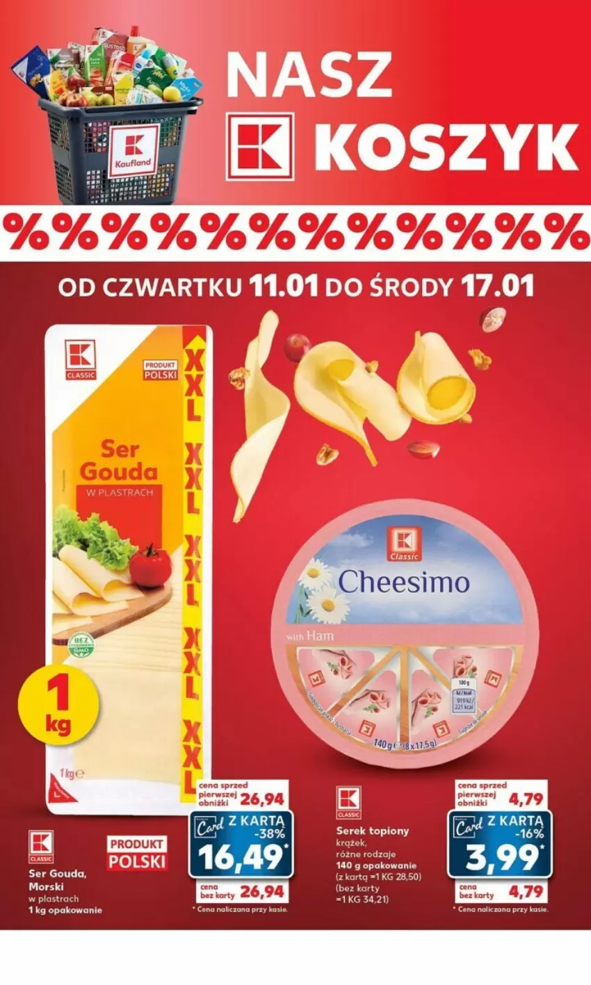 Gazetka promocyjna Kaufland - ważna 15.01 do 17.01.2024 - strona 15 - produkty: Gouda, Ser, Serek, Top