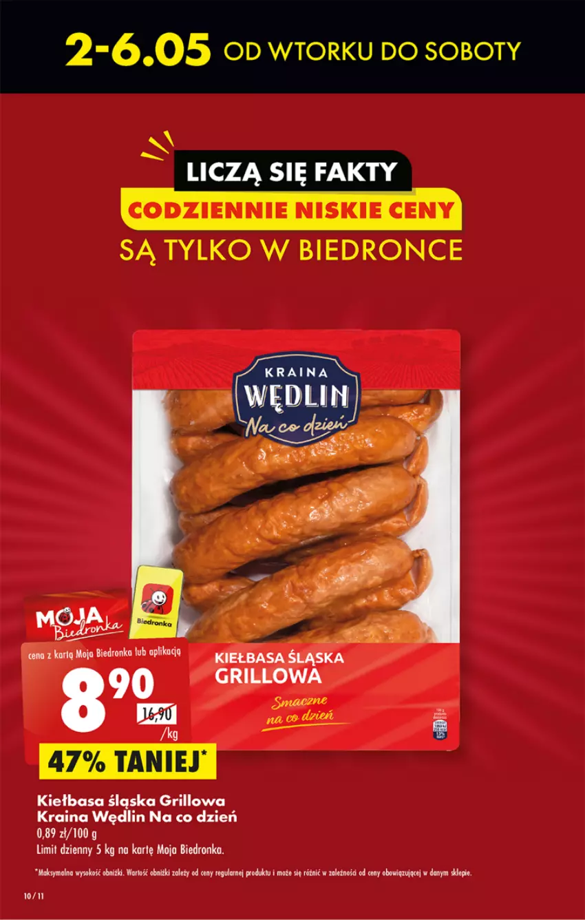 Gazetka promocyjna Biedronka - ważna 01.05 do 06.05.2023 - strona 10 - produkty: Dron, Grill, Kiełbasa, Kiełbasa śląska