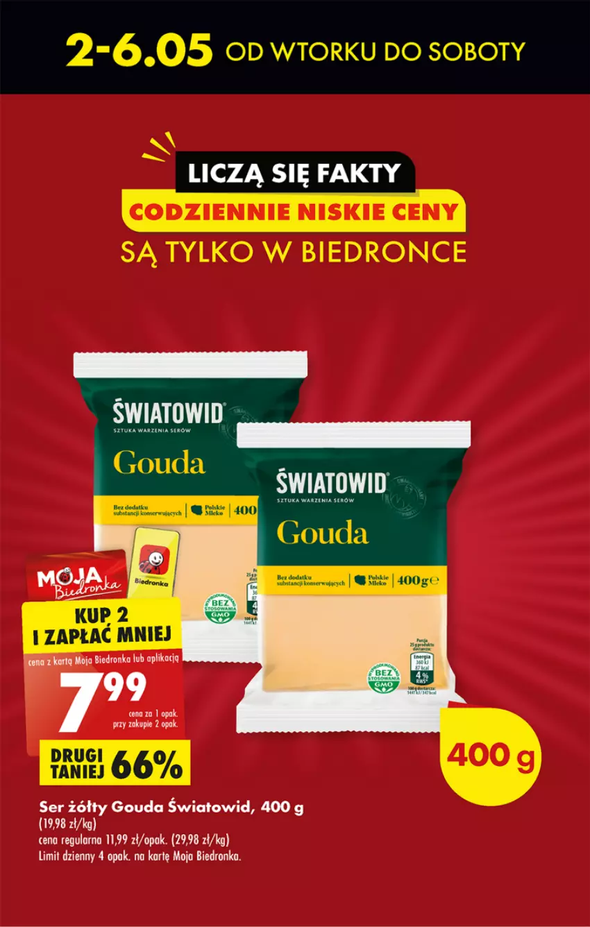 Gazetka promocyjna Biedronka - ważna 01.05 do 06.05.2023 - strona 11 - produkty: Dron, Gouda, Ser