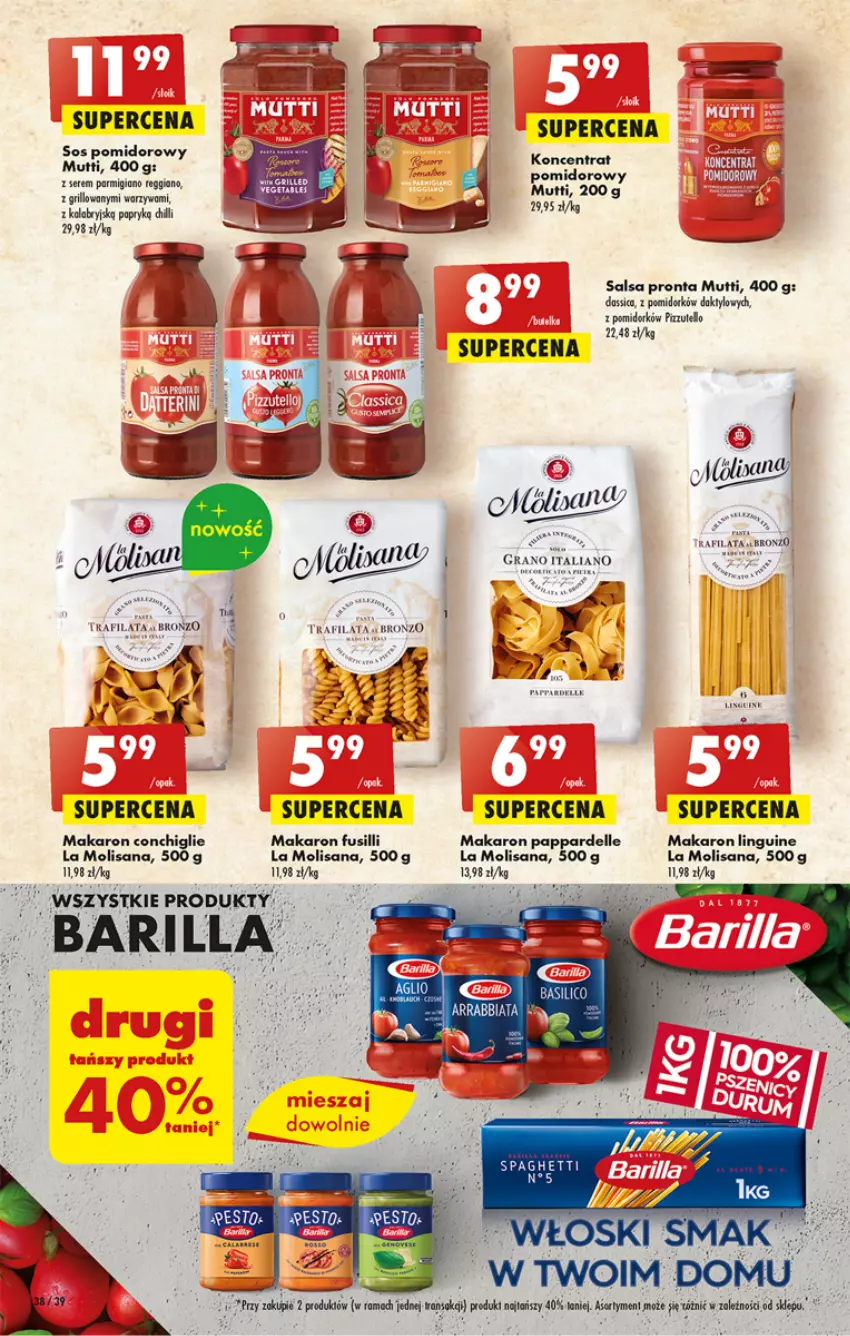 Gazetka promocyjna Biedronka - ważna 01.05 do 06.05.2023 - strona 38 - produkty: Bell, Dell, Fa, Grill, Isana, Makaron, Salsa, Warzywa