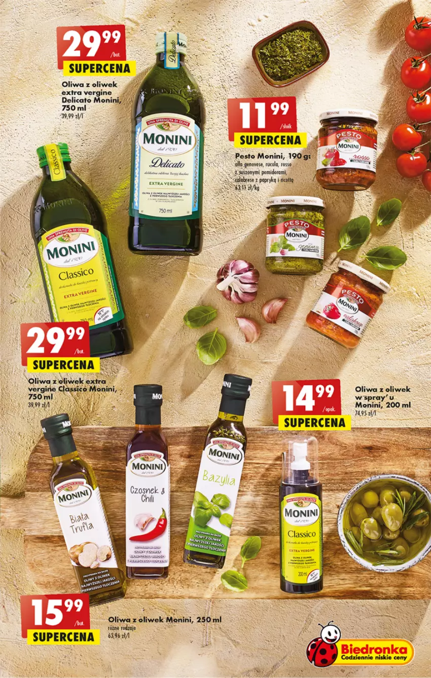 Gazetka promocyjna Biedronka - ważna 01.05 do 06.05.2023 - strona 39 - produkty: Fa, Gin, Gra, Monini, Oliwa z oliwek, Pesto