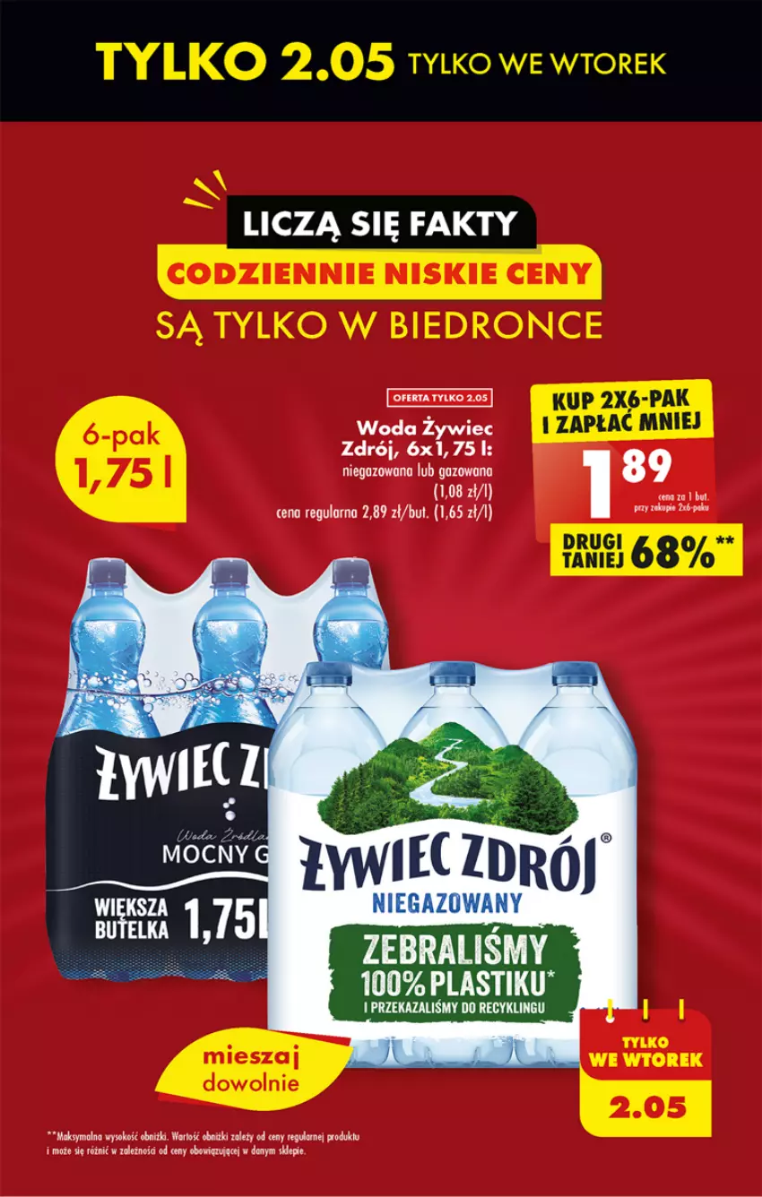 Gazetka promocyjna Biedronka - ważna 01.05 do 06.05.2023 - strona 9 - produkty: Sok, Woda