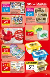 Gazetka promocyjna Auchan - Gazetka 30 Lat Hipermarket Auchan - Gazetka - ważna od 05.08 do 05.08.2026 - strona 21 - produkty: Twaróg, Zott, Mlekovita, Napój mleczny, Finuu, Masło, Napój, Monte, Mleko, Fa