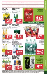 Gazetka promocyjna Stokrotka - Market - Gazetka - ważna od 18.03 do 18.03.2026 - strona 21 - produkty: Piwa, Piwo, Warzywa, Mus, Gra, Napój energetyczny, Mirinda, Chrupki, Warka, Tatra, Pepsi, Optima, Schweppes, Lipton, Tymbark, Syrop, Woda mineralna, Owoce, Woda, Napój, Captain Jack, Mięso