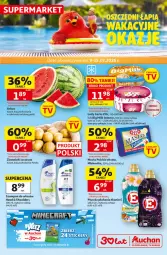 Gazetka promocyjna Auchan - Gazetka 30 Lat Supermarket Auchan - Gazetka - ważna od 15.07 do 15.07.2026 - strona 1 - produkty: Big Milk, Ziemniaki, Mlekovita, Carte d'Or, Lody, Płyn do płukania, Szampon, Arbuz, Masło, Mleko