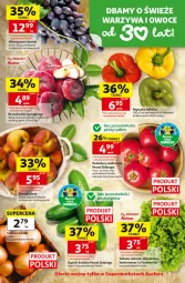Gazetka promocyjna Auchan - Gazetka 30 Lat Supermarket Auchan - Gazetka - ważna od 15.07 do 15.07.2026 - strona 3 - produkty: Warzywa, Papryka, Warzywa i owoce, Sałat, Winogrona, Brzoskwinie, Owoce, Wino, Pomidory