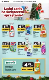 Gazetka promocyjna Netto - Artykuły spożywcze - Gazetka - ważna od 13.12 do 13.12.2023 - strona 20 - produkty: Ludwik, Cif, Ajax, Spray do czyszczenia, Zawieszka do wc, Bref, Kuchnia, Odplamiacz, Tytan, Płyn do mycia, Vanish, Sprzątanie, Dywan