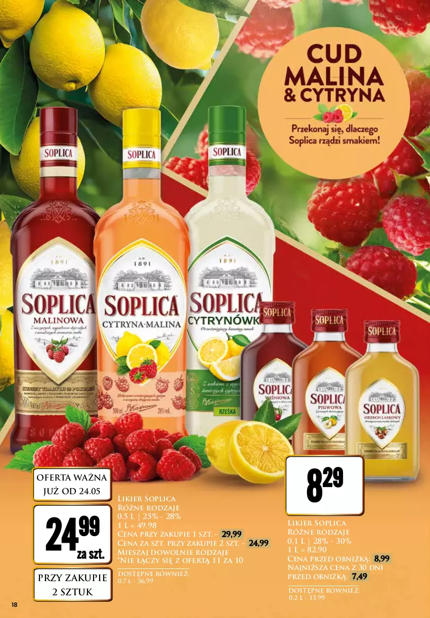 Gazetka promocyjna Dino - Katalog alkoholowy / maj 2024 - ważna 27.05 do 01.06.2024 - strona 18 - produkty: Likier, Soplica