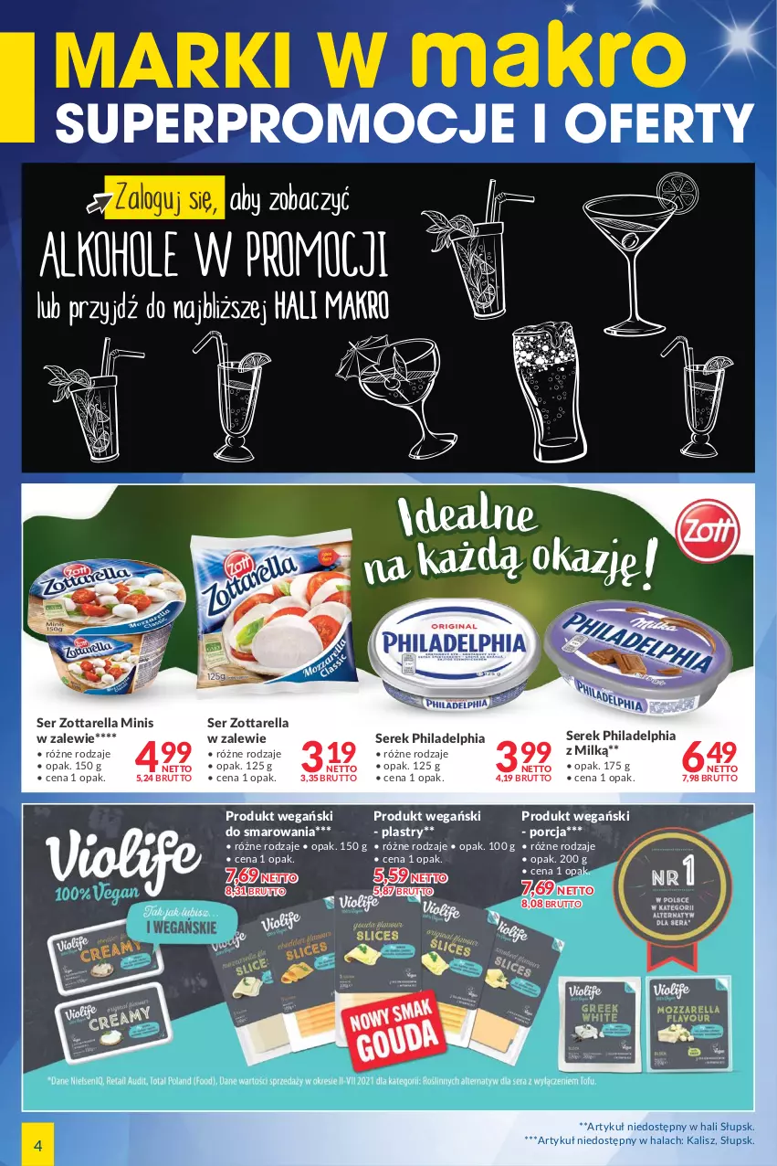 Gazetka promocyjna Makro - [Oferta specjalna] Marki w MAKRO - ważna 29.11 do 29.11.2021 - strona 4 - produkty: Philadelphia, Por, Ser, Serek, Zott, Zottarella