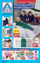 Gazetka promocyjna Aldi - Artykuły przemysłowe i tekstylia - Gazetka - ważna od 22.11 do 22.11.2025 - strona 1 - produkty: Pościel, Buty, Buty zimowe, Parka, Bielizna, Hasbro, Klocki, Fa