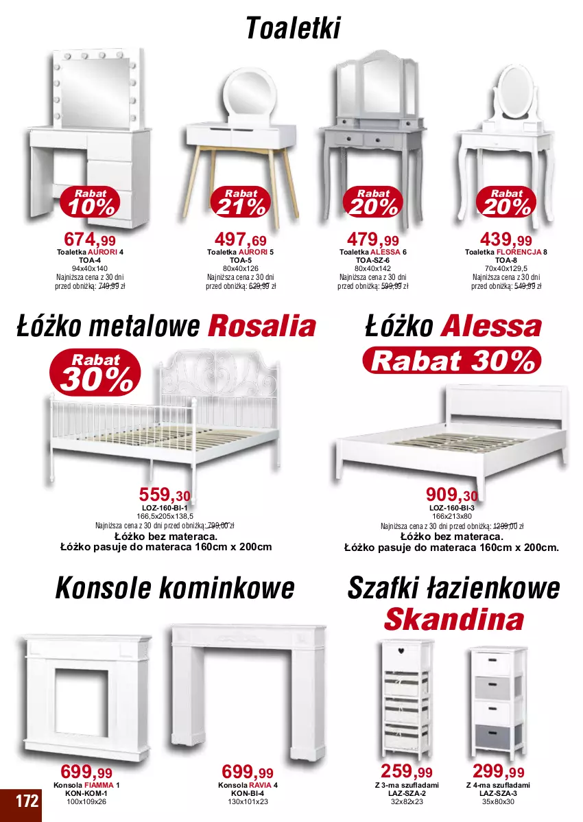 Gazetka promocyjna Bodzio - ważna 01.10 do 31.12.2024 - strona 172 - produkty: Konsola, Materac, Tera, Toaletka