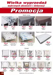 Gazetka promocyjna Bodzio - Gazetka - ważna od 31.12 do 31.12.2024 - strona 218 - produkty: Top, Por, Pościel, Poszewka, Materac, Tera, Bieżnik, Obrus