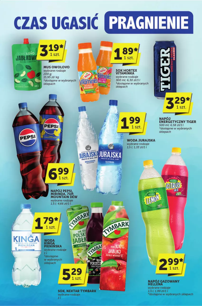 Gazetka promocyjna ABC - ważna 06.03 do 18.03.2025 - strona 23 - produkty: 7up, Fa, Hellena, Hortex, Inka, LG, Mirinda, Mus, Napój, Napój gazowany, Nektar, Pepsi, Sok, Tiger, Tymbark, Woda