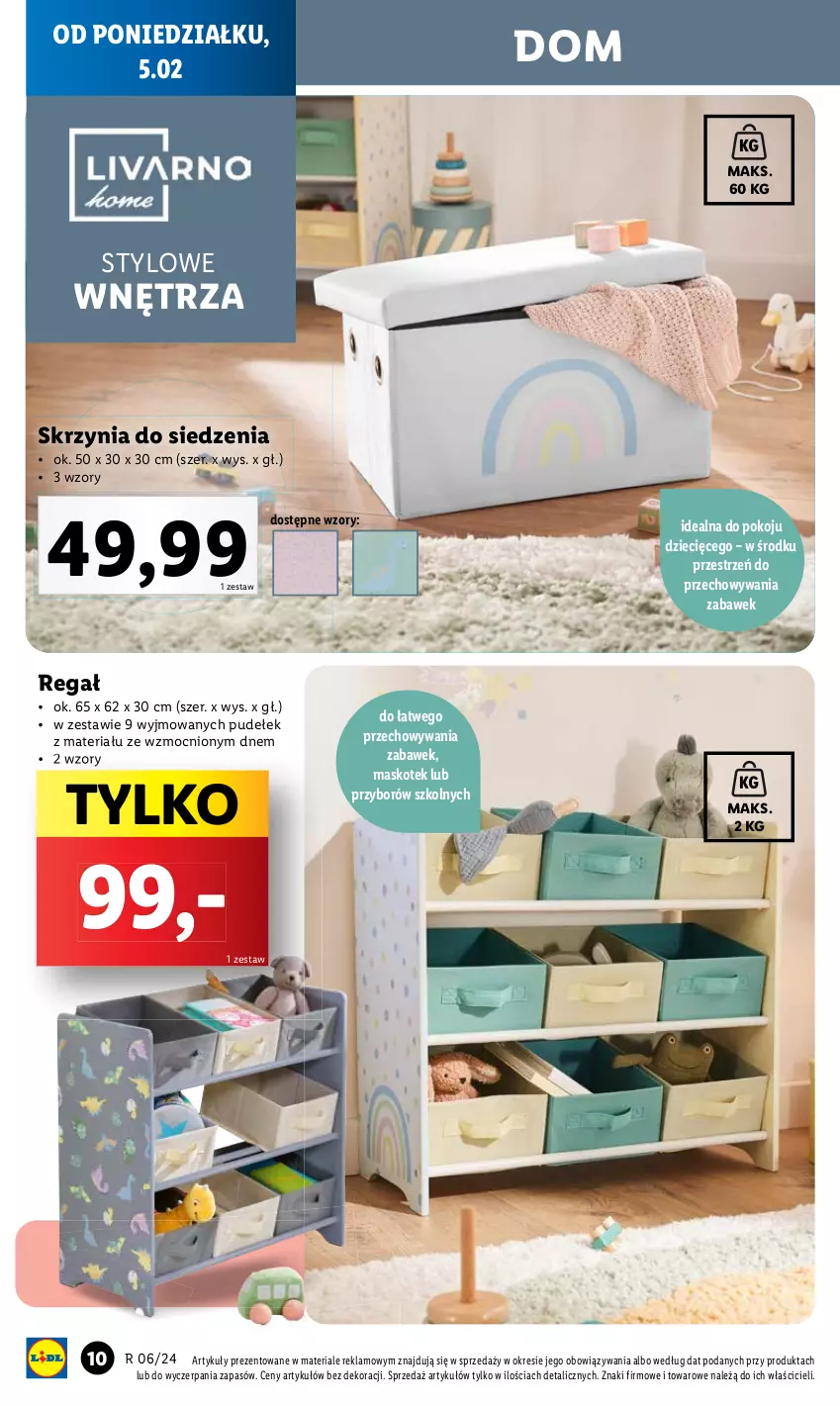 Gazetka promocyjna Lidl - GAZETKA - ważna 05.02 do 10.02.2024 - strona 12 - produkty: Regał