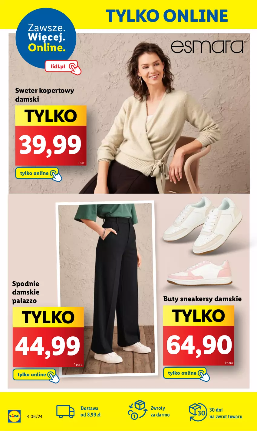 Gazetka promocyjna Lidl - GAZETKA - ważna 05.02 do 10.02.2024 - strona 28 - produkty: Buty, Sneakersy, Spodnie, Sweter