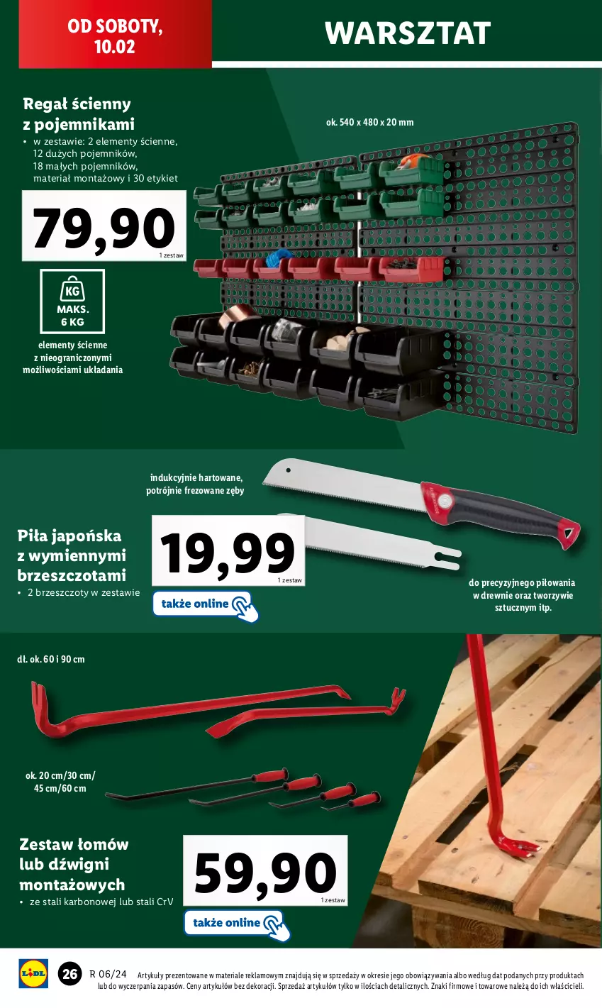 Gazetka promocyjna Lidl - GAZETKA - ważna 05.02 do 10.02.2024 - strona 30 - produkty: Dźwig, Gra, Pojemnik, Regał