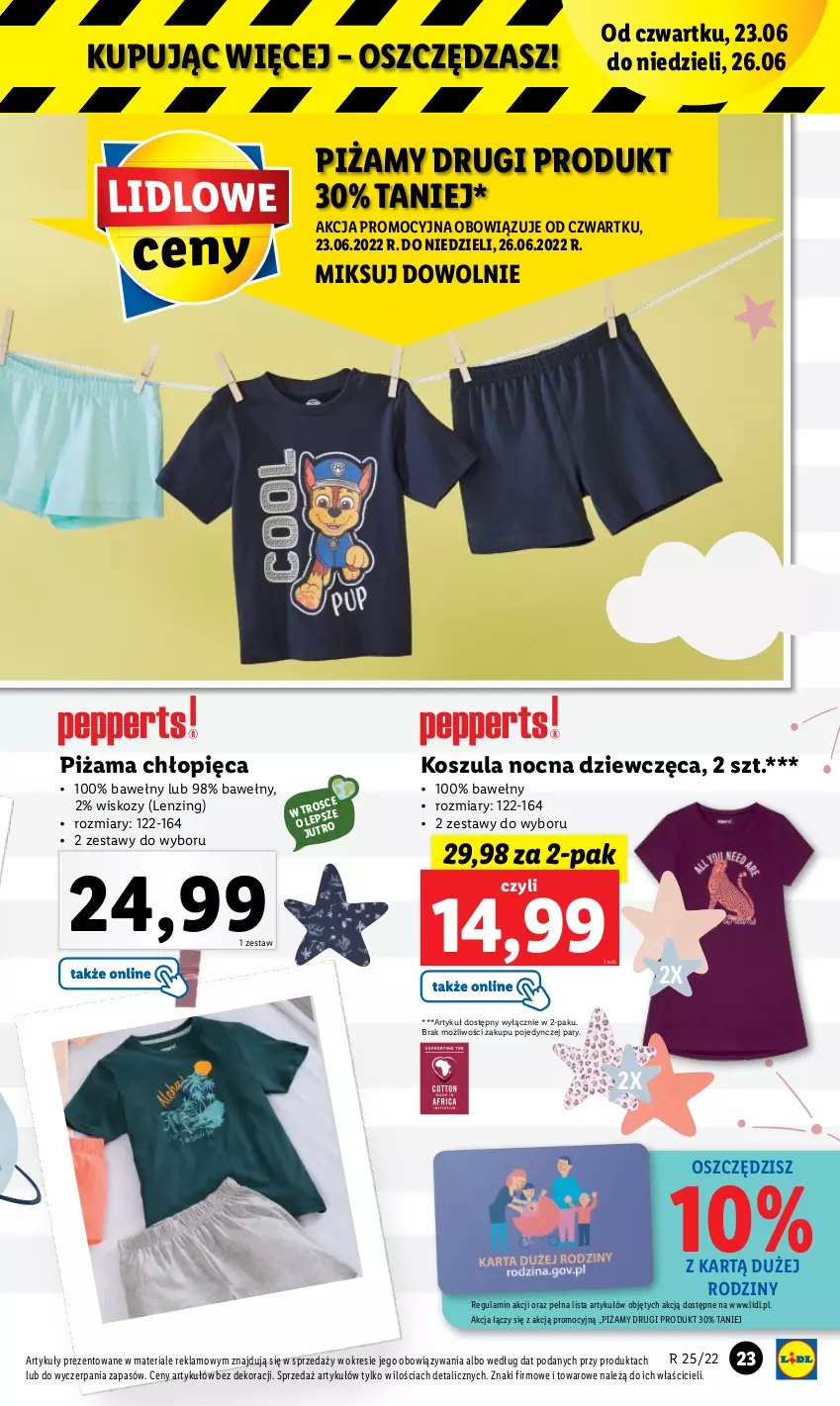 Gazetka promocyjna Lidl - GAZETKA - ważna 20.06 do 26.06.2022 - strona 25 - produkty: Kosz, Koszula, Koszula nocna, Piżama