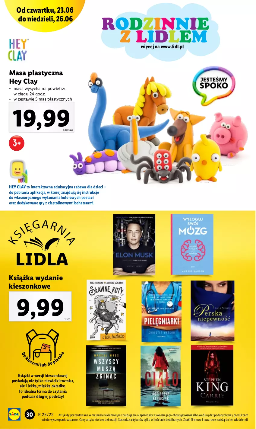 Gazetka promocyjna Lidl - GAZETKA - ważna 20.06 do 26.06.2022 - strona 34 - produkty: Dzieci, Gry, Hey Clay, Książka, Tera