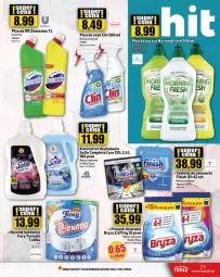 Gazetka promocyjna Topaz - Gazetka - Gazetka - ważna od 31.07 do 31.07.2024 - strona 25 - produkty: Domestos, Top, Finish, Ręcznik kuchenny, Tablet, Proszek do prania, Clin, Ręcznik, Foxy, Zmywarki, Bryza, Płyn do szyb, Tabletki do zmywarki