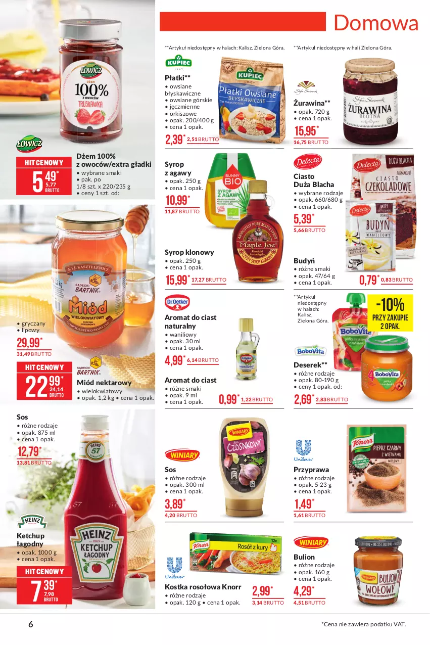 Gazetka promocyjna Makro - [Oferta promocyjna] Artykuły spożywcze - ważna 23.02 do 08.03.2021 - strona 6 - produkty: Budyń, Bulion, Deser, Dżem, Gry, Ketchup, Knorr, Lion, Miód, Nektar, Ser, Serek, Sos, Syrop