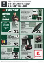 Gazetka promocyjna Kaufland - Kaufland - Gazetka - ważna od 03.04 do 03.04.2024 - strona 2 - produkty: Parkside, Teleskop, Lampa robocza LED, Top, Ser, Gra, Kosz, Pojemnik, Warka, Tarka, Wkręt, Pudełko, Wkrętarka, Pojemnik do przechowywania, Szlifierka, Lampa, Klucz udarowy, Akumulator