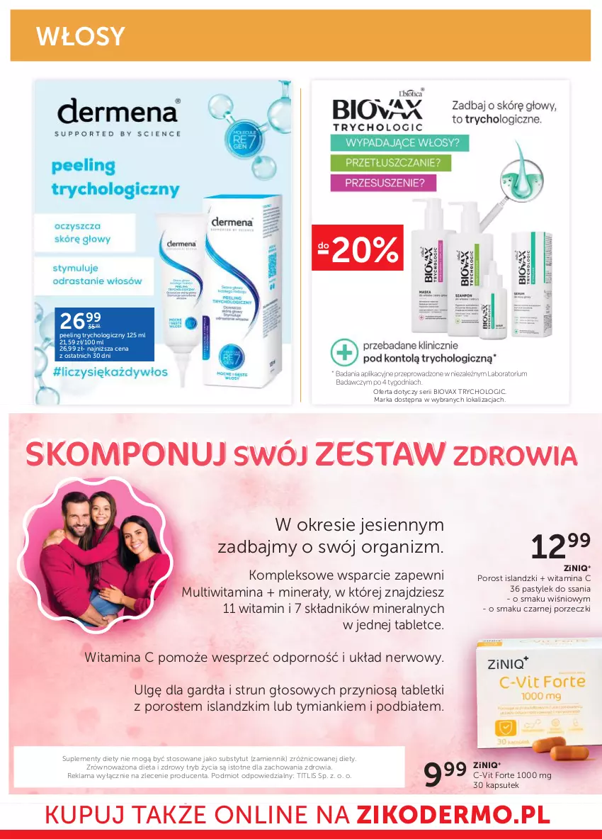 Gazetka promocyjna Ziko - Gazetka Ziko Dermo - ważna 19.10 do 02.11.2023 - strona 12 - produkty: Biovax, Isla, LG, Peeling, Por, Ser, Tablet