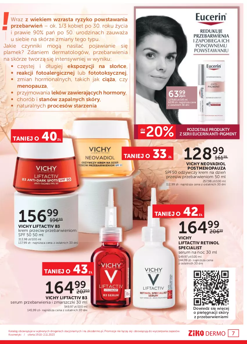 Gazetka promocyjna Ziko - Gazetka Ziko Dermo - ważna 19.10 do 02.11.2023 - strona 7 - produkty: Krem na dzień, Mars, Rum, Ser, Serum, Vichy