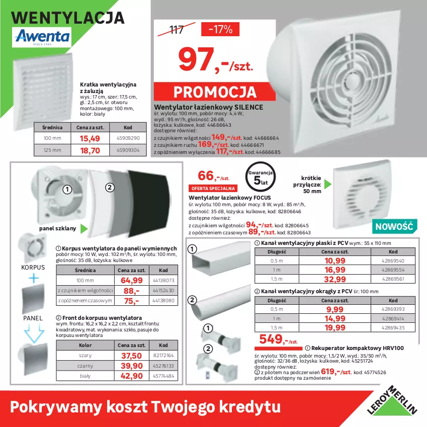 Gazetka promocyjna Leroy Merlin - Dla Fachowców i nie tylko - ważna 03.03 do 08.05.2021 - strona 9 - produkty: Ceresit, Fa, Klej, Kosz, LG, Piana pistoletowa, Pistolet, Pokrywa, Rekuperator kompaktowy, Silikon sanitarny, Tytan, Wałek