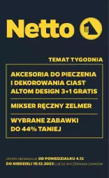 Gazetka promocyjna Netto - Akcesoria i dodatki - Gazetka - ważna od 10.12 do 10.12.2023 - strona 1 - produkty: Piec, Ser, Gra, Mikser, Mikser ręczny, Zelmer