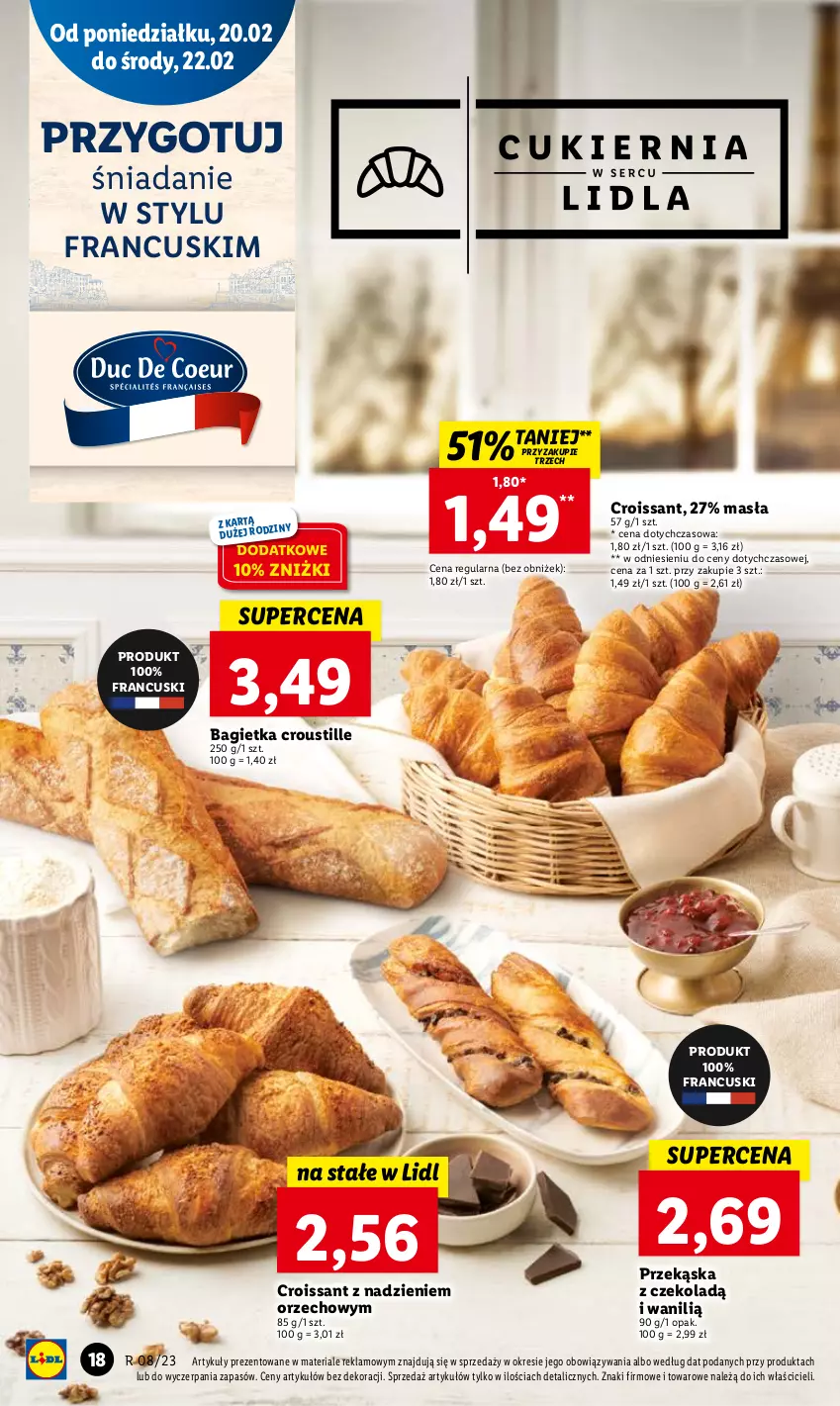 Gazetka promocyjna Lidl - GAZETKA - ważna 20.02 do 22.02.2023 - strona 24 - produkty: Bagietka, Croissant