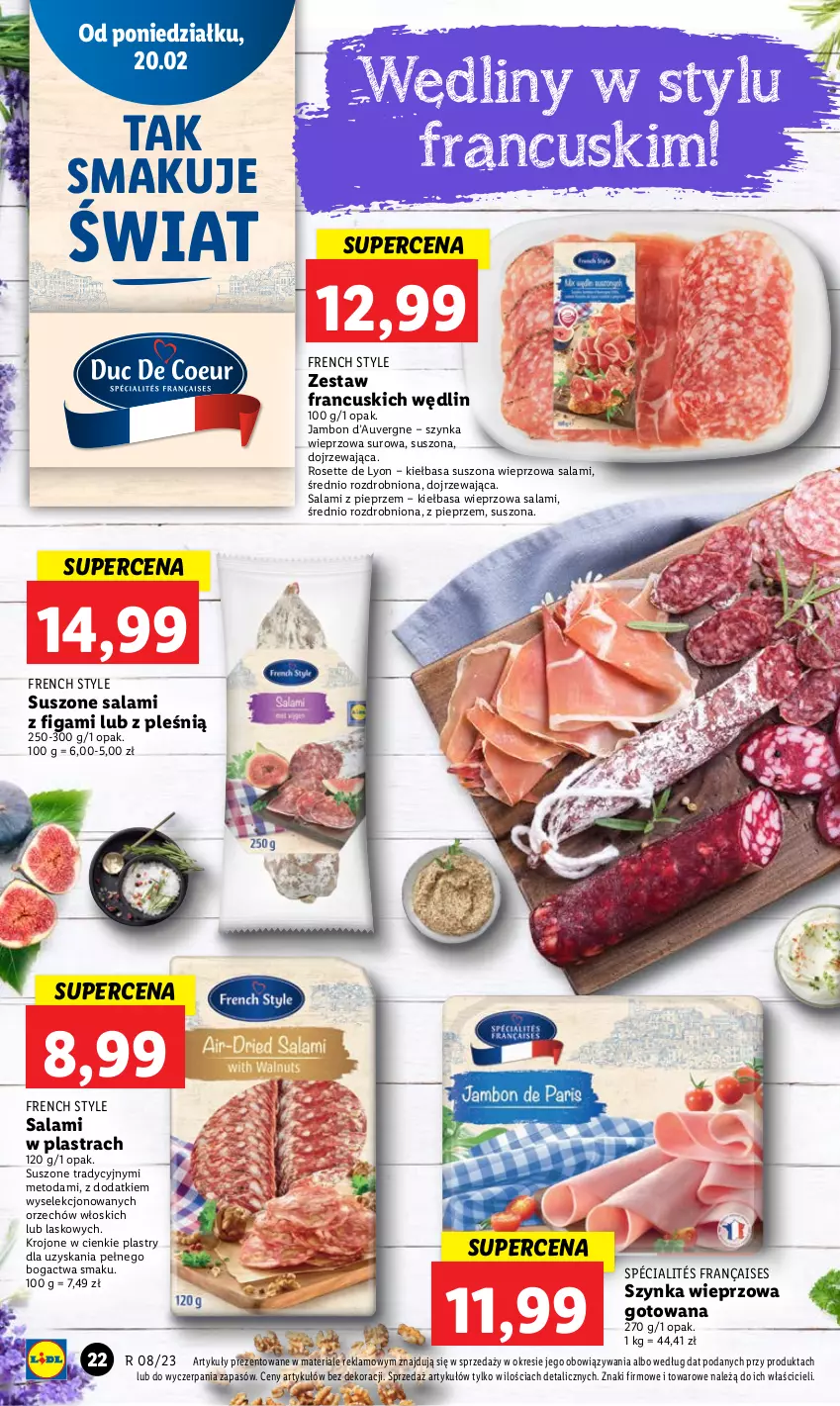 Gazetka promocyjna Lidl - GAZETKA - ważna 20.02 do 22.02.2023 - strona 28 - produkty: Kiełbasa, Pieprz, Salami, Szynka, Szynka wieprzowa