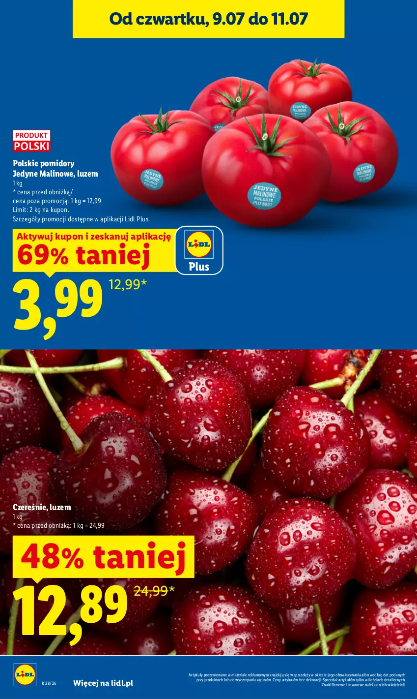 Gazetka promocyjna Lidl - Gazetka ważna od 9.07 do 11.07 - ważna 09.07 do 11.07.2026 - strona 12 - produkty: Pomidory