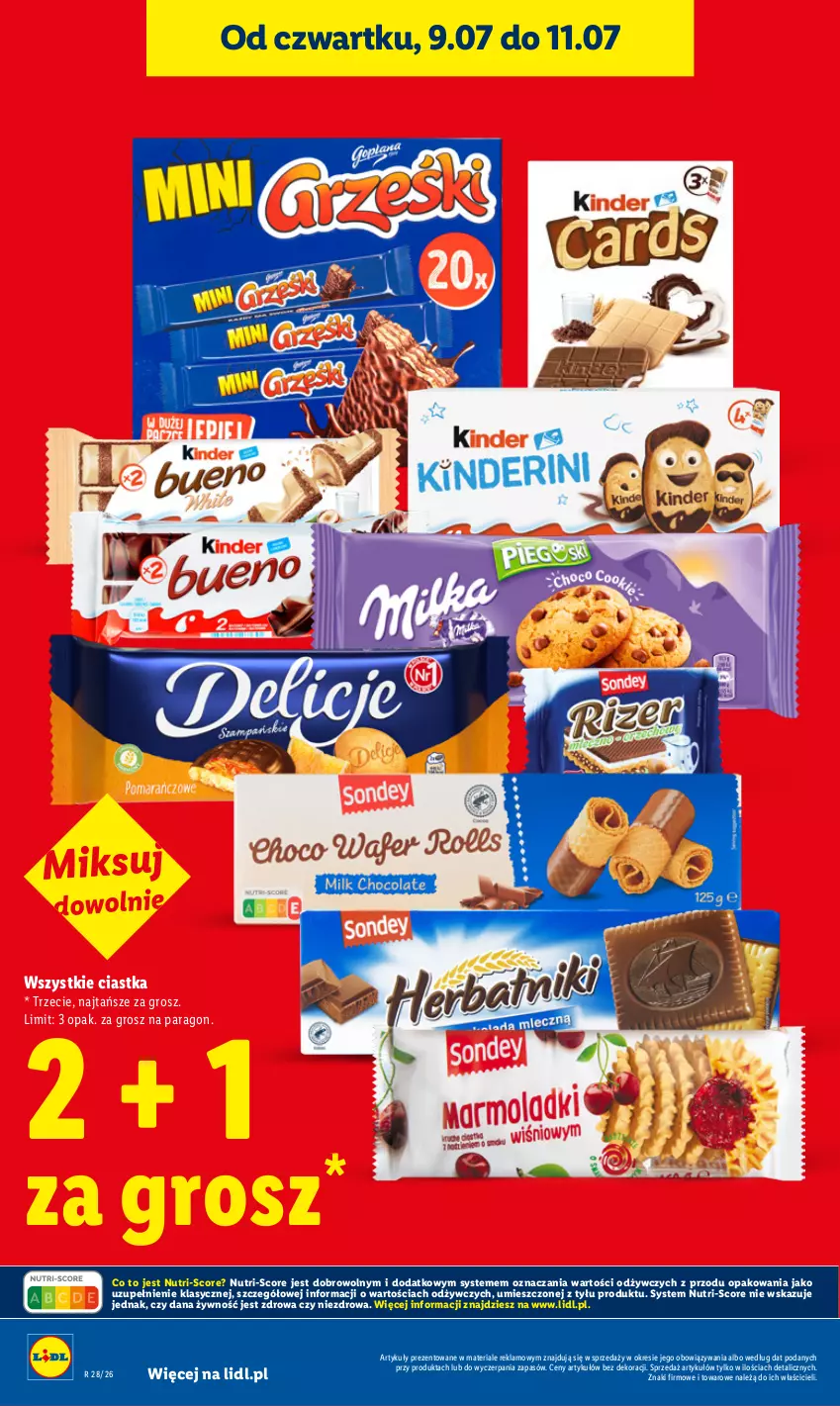 Gazetka promocyjna Lidl - Gazetka ważna od 9.07 do 11.07 - ważna 09.07 do 11.07.2026 - strona 16 - produkty: Ciastka