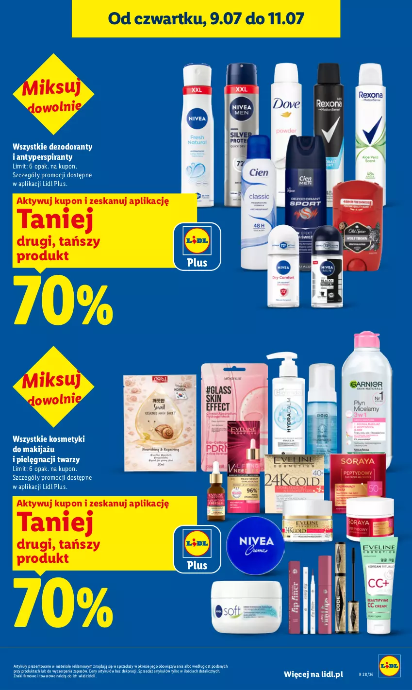 Gazetka promocyjna Lidl - Gazetka ważna od 9.07 do 11.07 - ważna 09.07 do 11.07.2026 - strona 21 - produkty: Antyperspirant, Dezodorant, Makijaż