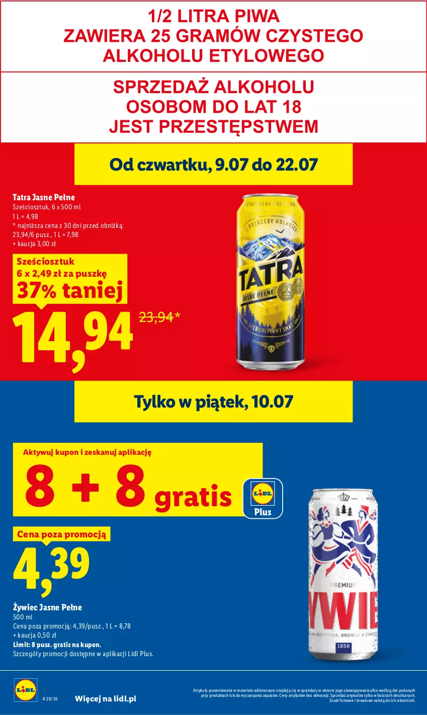 Gazetka promocyjna Lidl - Gazetka ważna od 9.07 do 11.07 - ważna 09.07 do 11.07.2026 - strona 22 - produkty: Gra, Tatra