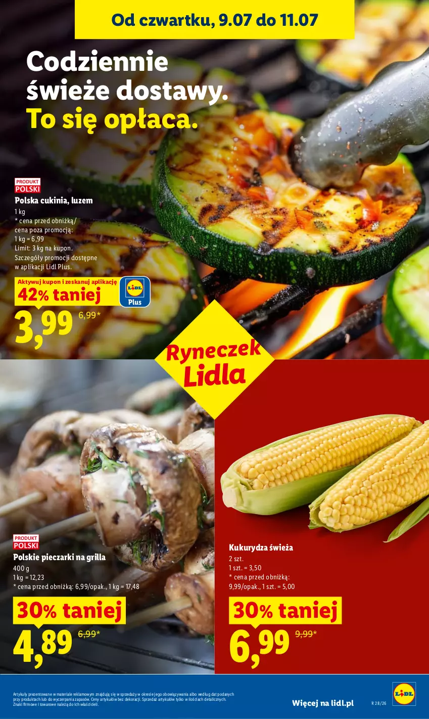 Gazetka promocyjna Lidl - Gazetka ważna od 9.07 do 11.07 - ważna 09.07 do 11.07.2026 - strona 49 - produkty: Grill, Kukurydza, Piec
