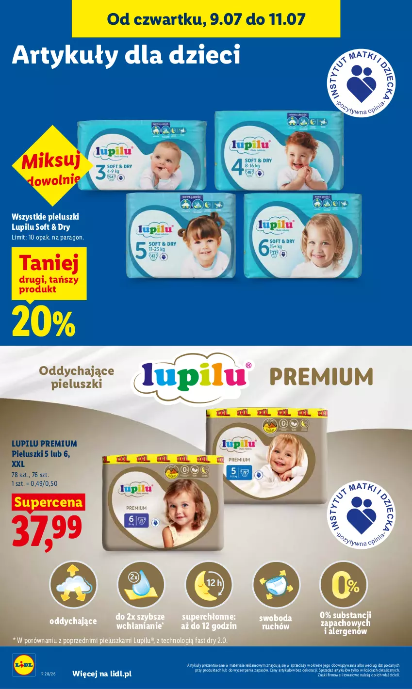 Gazetka promocyjna Lidl - Gazetka ważna od 9.07 do 11.07 - ważna 09.07 do 11.07.2026 - strona 86 - produkty: Dzieci, Fa, Por